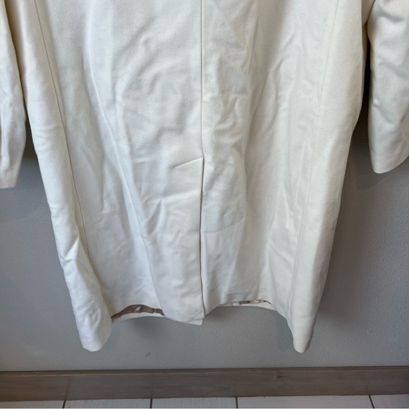 NWOT J. Crew Double-Breasted Topcoat Coat Italian Wool-Cashmere Blend Ivory 16 - Picture 12 of 13